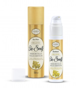 BIO SMILJ ALI IMMORTELLE HELICHRYSUM - HRANILNO VLAŽILNA KREMA ZA OBRAZ 50ml BIO Smilj hranilno vlažilna krema za obraz